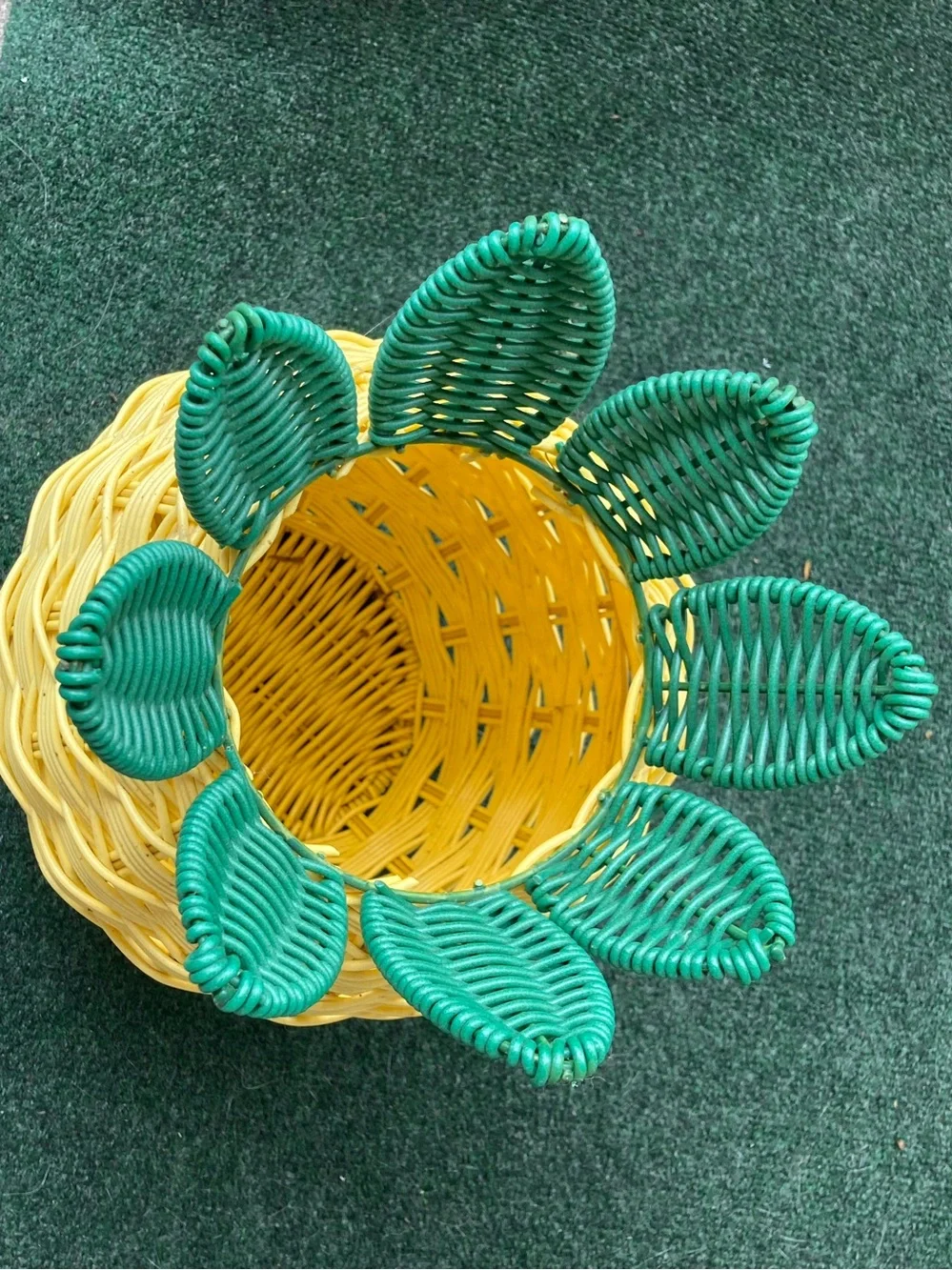 Adorable Pineapple Plant Holder Heavy Resin Bright and Beautiful